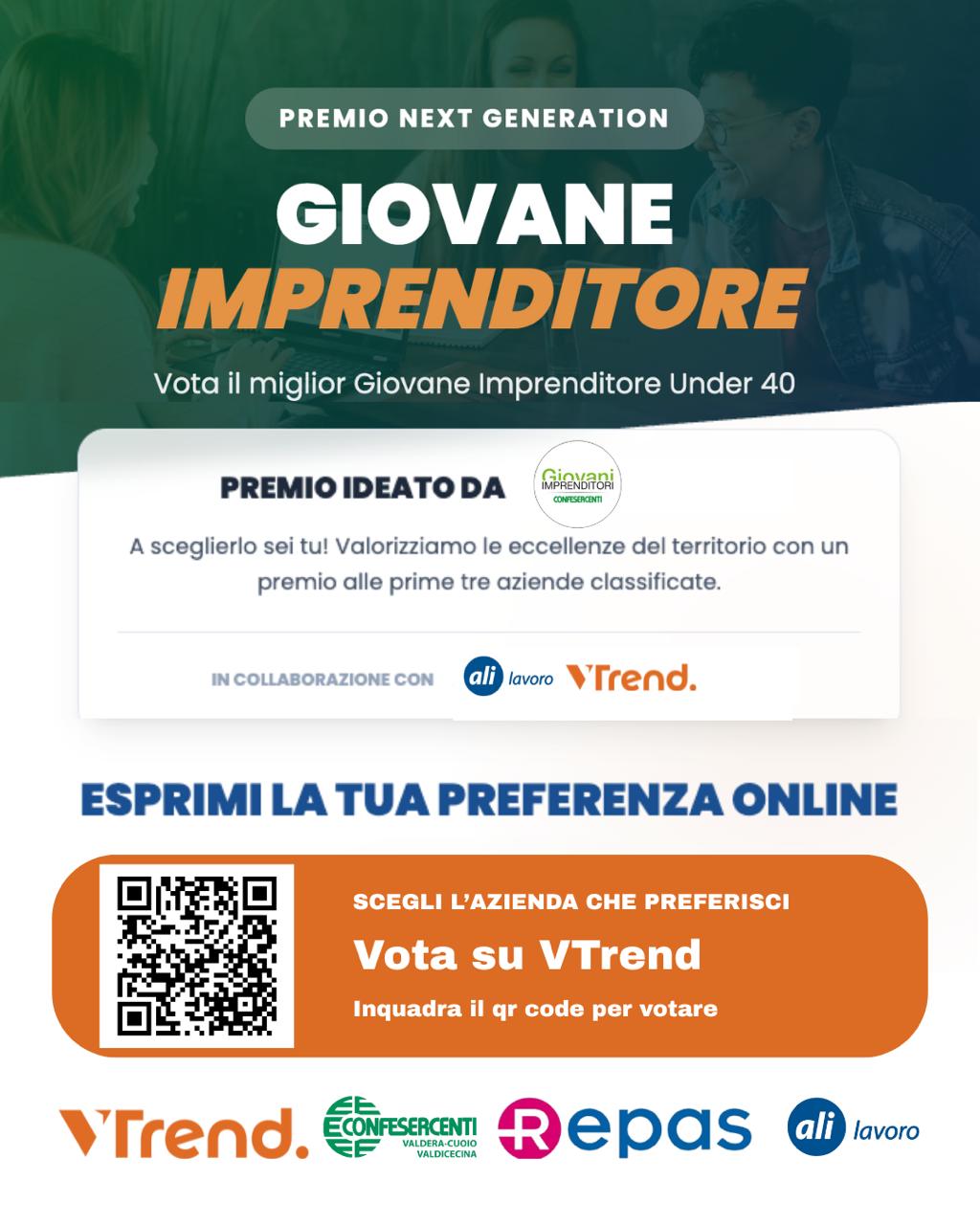 Premio Next Generation Giovani Imprenditori Premio Next Generation Giovani Imprenditori